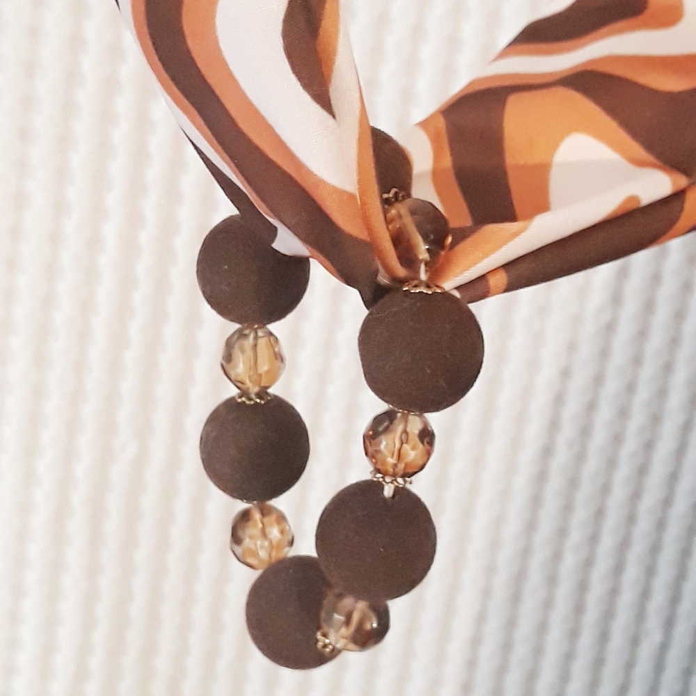 Shein Marble O-Ring Cutout Crop Top Size Small (4) + Brown Stretch Bracelet - Picture 11 of 14